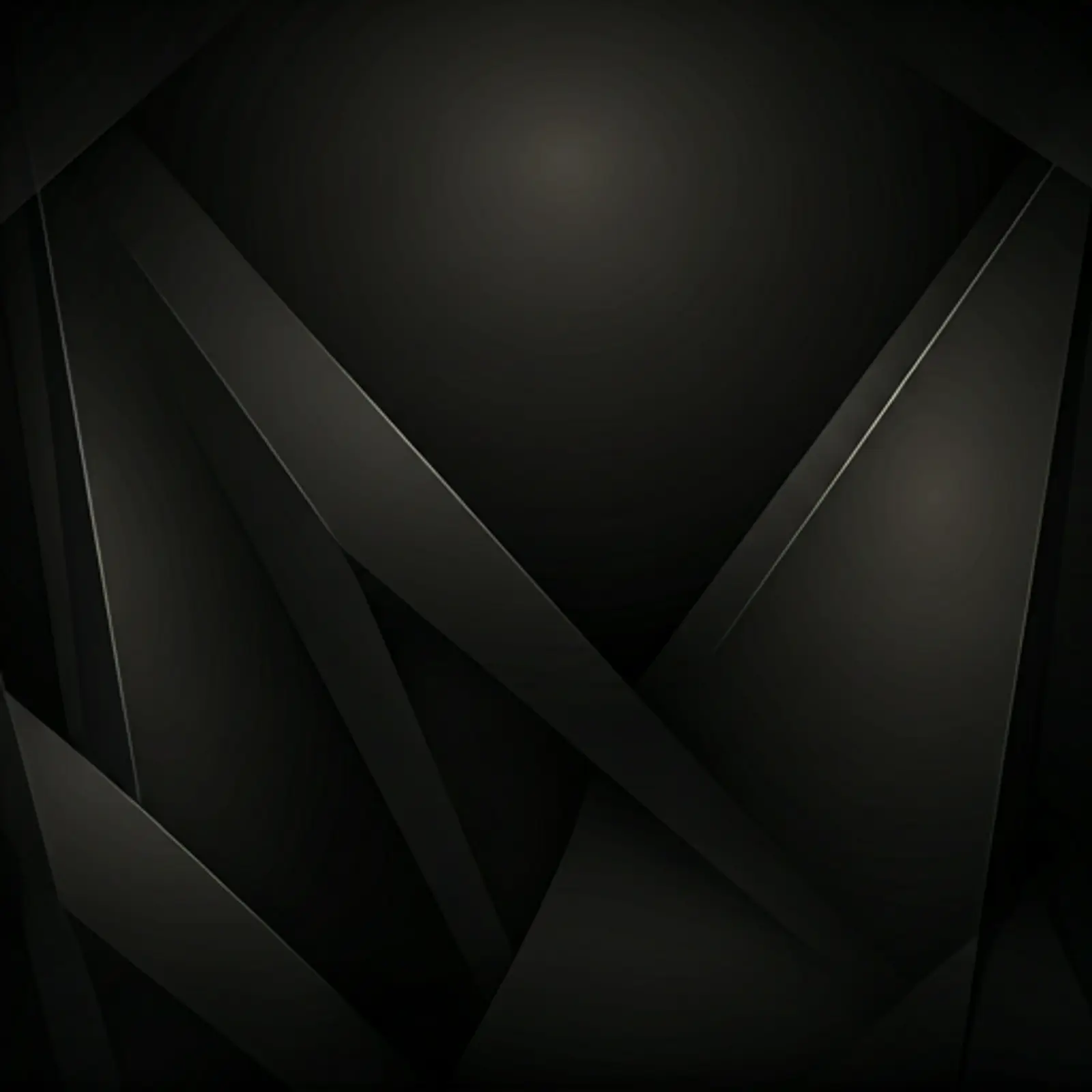 Monolithic architectural composition with dramatic lighting